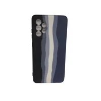Capa Capinha Case Samsung Galaxy A72 Aveludada Arco Íris Cor:preto