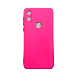 Capa Moto One Silicone Aveludada Protege Câmera Colorida Capinha Anti Impacto Moto One:pink