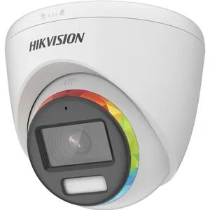 Câmera Hikvision 2mp Turret Colorvu Smart Hybrid Light Ds-2ce72df0t-lfs(2.8mm) - 327801036.