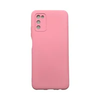 Capa Samsung A02s / A03s Silicone Aveludada Protege Câmera Colorida Capinha Anti Impacto A02s / A03s:rosa 03