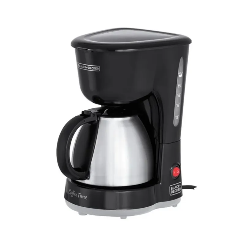 Cafeteira Elétrica Black+Decker Coffee Time, Até 18 Cafés, 750ml, 600W, CM15 - 110V