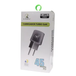 Carregador Turbo Gan Usb-c 45 Watts Pd Cor Cinza Xc-ur90-x