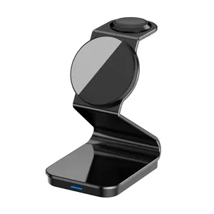 Carregador Magnético 2 In 1 Pisen Tp-c43 Sem Fio Preto