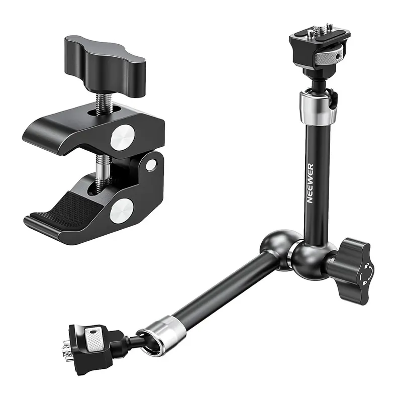 Neewer Braço Articulado 11" 1/4-20 Com Clamp Anti-torção