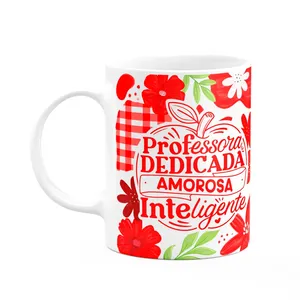 Caneca Da Professora - Dedicada, Amorosa, Inteligente - Ptm3