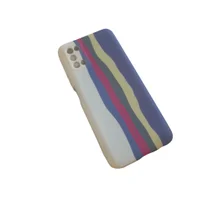 Capa Capinha De Celular Samsung Galaxy A03s Sm-a037m Aveludada Arco Íris Ante Queda E Ante Impacto Resistente Cor:branco