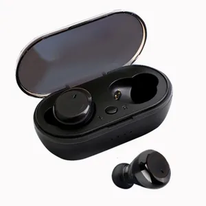 Fone De Ouvido In-ear Bluetooth Sem Fio Y50 Preto Full Cor:preto Full