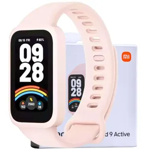 Relógio Inteligente Xiaomi Smart Band Active 9 Global Ip68 Tela Amoled Monitor de Atividades Fisica Feminino Rosa