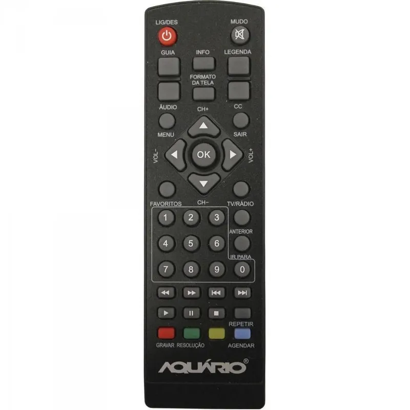 Controle Remoto Para Conversor Digital Aquário Dvt 5000 7000.