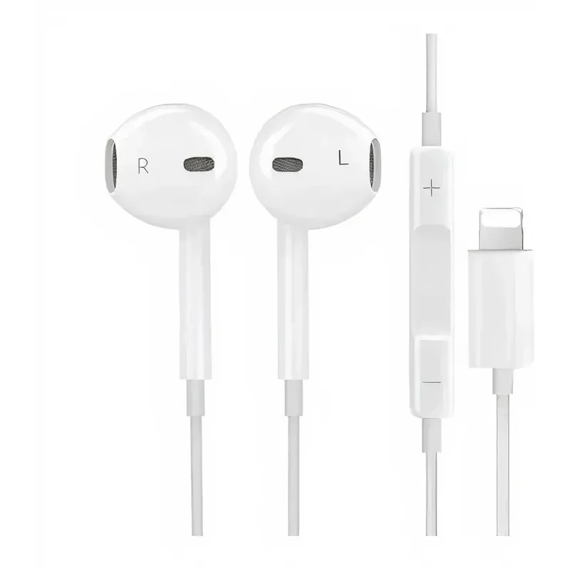Fone De Ouvido Entrada Lightning P2 Para Iphone E Android Microfone Bluetooth