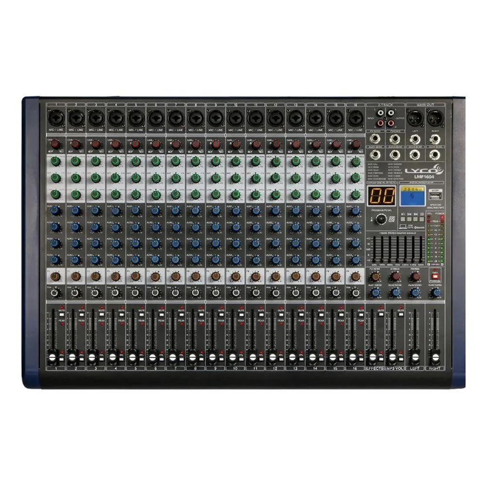 Mesa De Som Com 16 Entradas 4 Aux Lyco LMF1604
