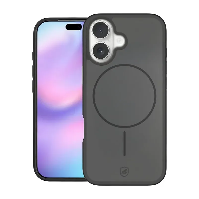 Capa Case Capinha Para Iphone 17 - Magsafe Wave Fumê - Preta - Gshield