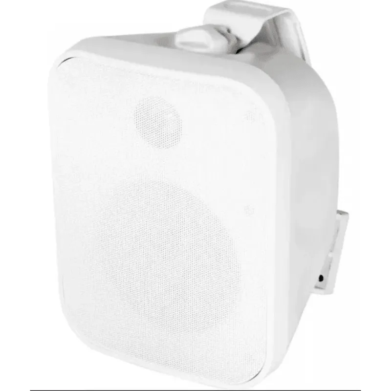 Caixa Acústica Externa À Prova D'água Aat Os120-ip56 Suporte Cor Branco