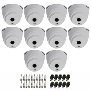 Kit 10 Câmeras Intelbras Vhl 1120 Dome Hdcvi Lite Hd 720p Lente 3.6mm Visão Noturna 20m + Conectores