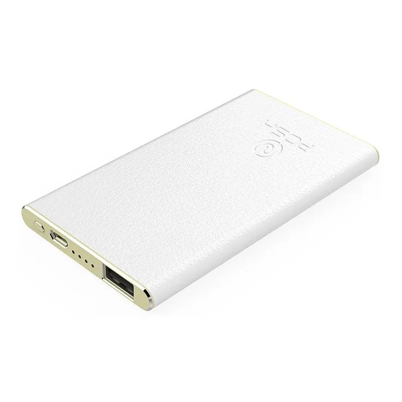 Carregador Portátil Power Bank Courino Premium Bateria 3.000mah Genuíno Unique Posh Branco