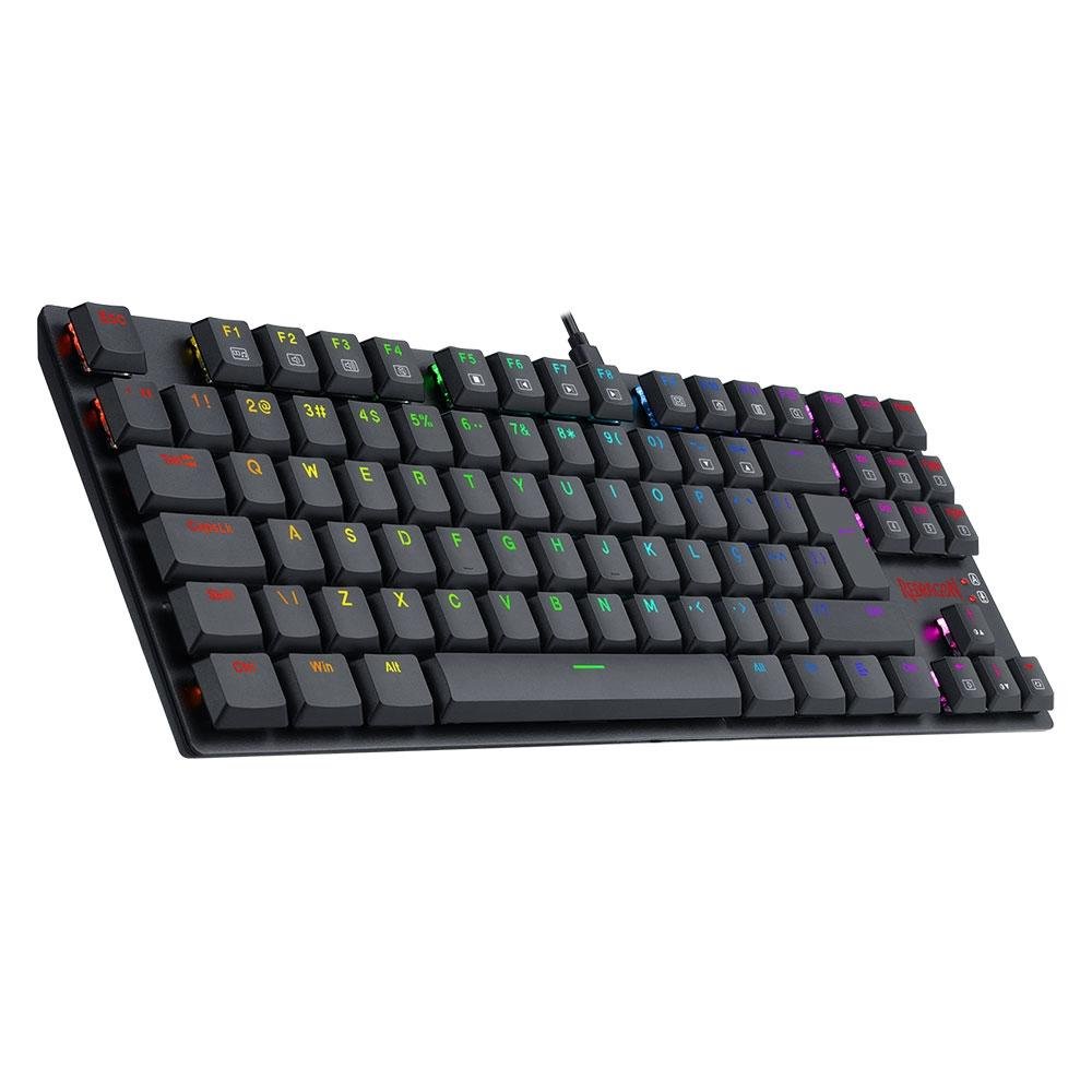 Teclado Mecânico Gamer Redragon Kumara, Anti-Ghosting, RGB, Switch Outemu Blue, ABNT2, Preto, PT - K552RGB-1 (PT-BLUE)