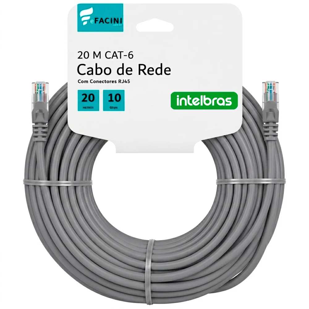 Cabo De Rede Cat6 20 Metros