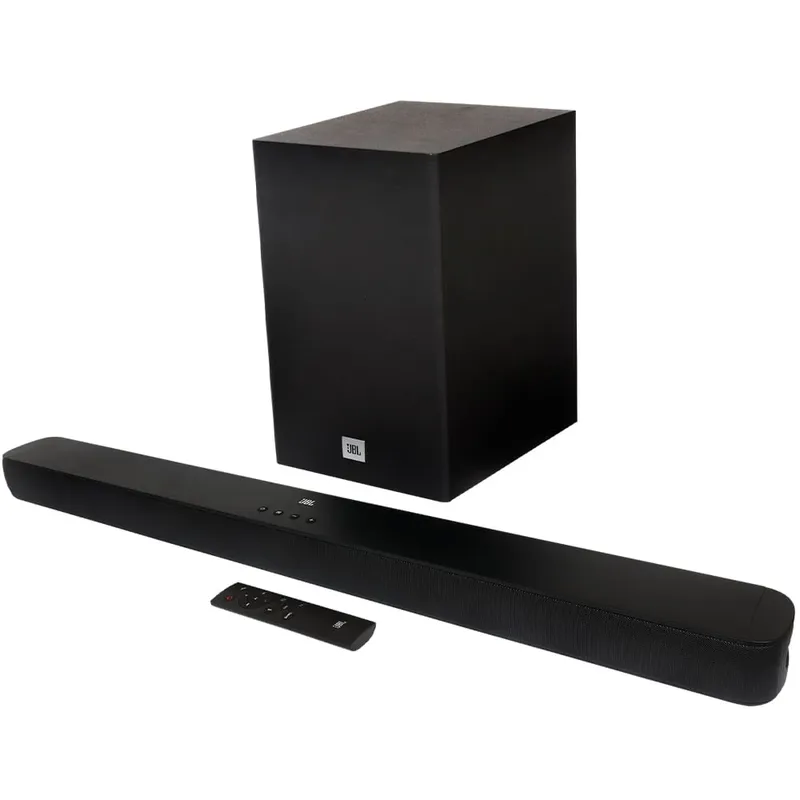 Soundbar Jbl Com 2.1 Canais Bluetooth Subwoofer Wireless E 110w De Potência - Bivolt