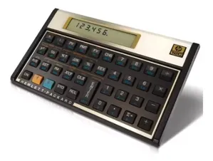 Calculadora Financeira Hp 12c Gold Dourada Com Funções Avançadas Para Cálculos Financeiros E Estatísticos.