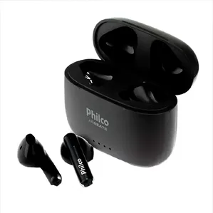 Fone De Ouvido Sem Fio Philco Pfi200p Air Beats, Bluetooth V5.3, Ipx4, Preto