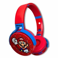 Fone De Ouvido Sem Fio Bluetooth Mário Vermelho