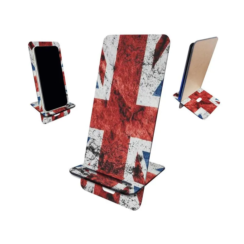 Porta Celular Mdf, Bandeira Inglaterra Com Efeito