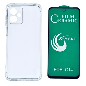Kit Moto G14 - Capa Capinha Anti Impacto + Pelicula De Ceramica 9d
