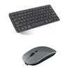 Teclado E Mouse Bluetooth Recarregável Para Macbook Air Gold Cinza