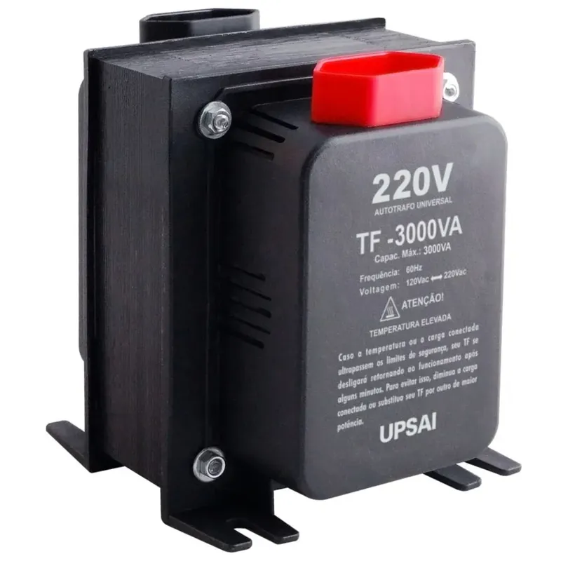 Autotransformador Tf-3000 Com Sensor Térmico Upsai