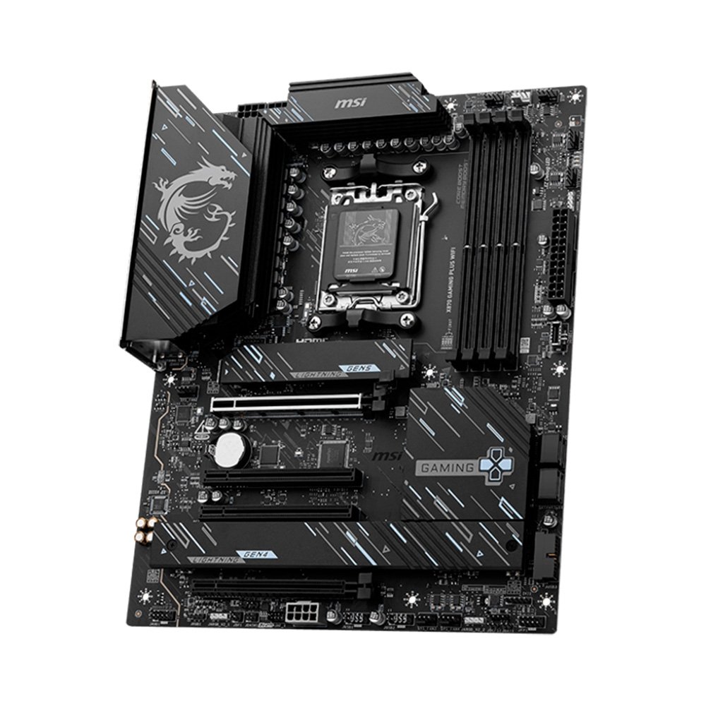 Placa-Mãe MSI X870 GAMING PLUS WIFI, AMD, AM5, ATX, DDR5, Wi-Fi - X870GAMINGPLUSWIFI