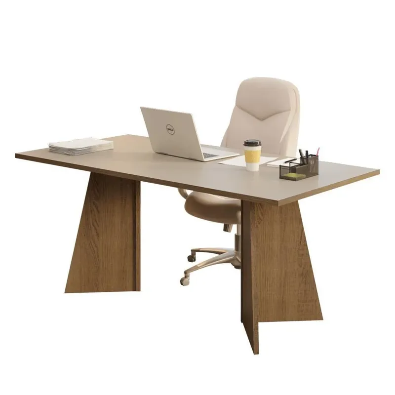Mesa Para Escritório Diretor Presidente 180cm Rustic-crema 5388madesa