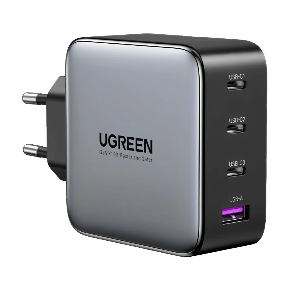 Carregador Parede Ugreen Usb A/c 100w + Cabo 1.5m Preto
