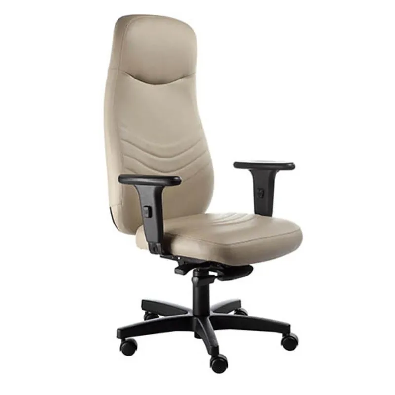 Cadeira Diretor Design Office Móveis, até 120 kg, Em Longarina, Com 2 Lugares, Linha Alpha, Bege