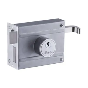 Fechadura Para Portão De Sobrepor F1500 Branca 100mm Aliança