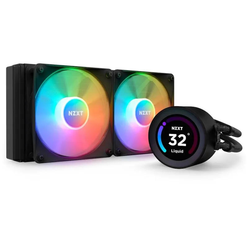 Water Cooler NZXT Kraken Elite 240 RGB, 240mm, AMD/Intel, Preto - RL-KR24E-B1