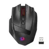 Mouse Gamer Sem Fio Redragon Rind Pro, RGB, Scroll Infinito, 26000 DPI, USB Tipo-C, Bluetooth, Preto - M813RGB-PRO