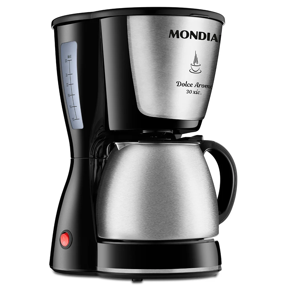 Cafeteira Elétrica Mondial Dolce Arome C-37ji-30x, 30 Xícaras, Corta-Pingos, 800w, 127V, Inox