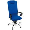 Cadeira Design Office Móveis Presidente, Até 120 Kg, Com Apoio De Cabeça, Tela Mesh - Azul