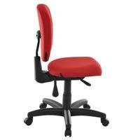 Cadeira Office Design Office Diretor, Com Braços E Base Fixa, Linha Lombar, Preto e vermelho