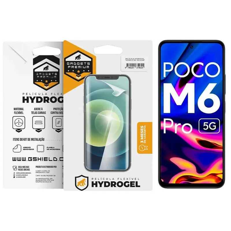 Película Para Xiaomi Poco M6 Pro 5g - Hydrogel Gamer Fosca - Gshield