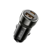 Carregador Veicular Hrebos Crv-205 Roadcharge 30w Usb-c + Usb-a Carga Rápida Turbo 12v 24v Premium