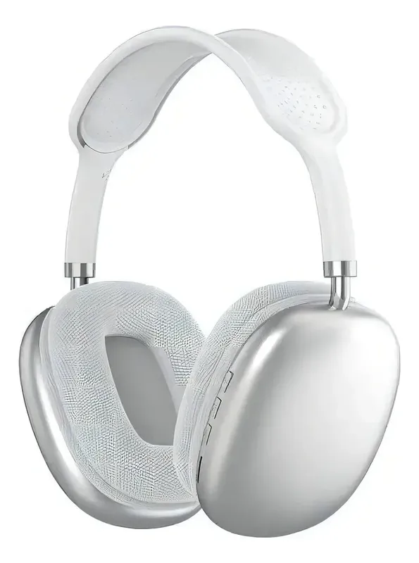 Fone De Ouvido Headphone S/fio Bluetooth C/microfone Max Air Premium Cor Prateado