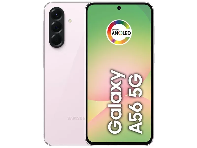 Smartphone Samsung Galaxy A56 128GB - Rosa, 5g, Câmera Tripla 50mp, Ram 8GB, Tela 6.7"