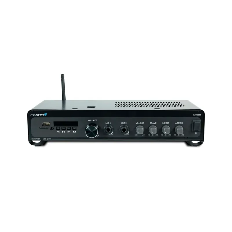 Amplificador Frahm Slim 2700 G5 Optical Bluetooth 160w Preto