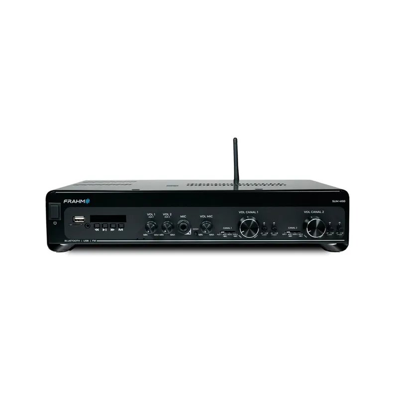 Amplificador Frahm Slim 4100 G5 Optical Bluetooth Preto