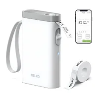 Nelko P21 Máquina De Etiquetas Bluetooth Com Fita Branca