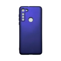Capa Moto G8 Silicone Aveludada Colorida Capinha Anti Impacto Moto G8:violeta
