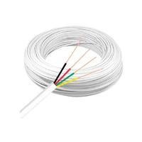 Cabo Liso Chato P/ Tel 4 Vias Branco Rolo C/ 300mts - Tebera