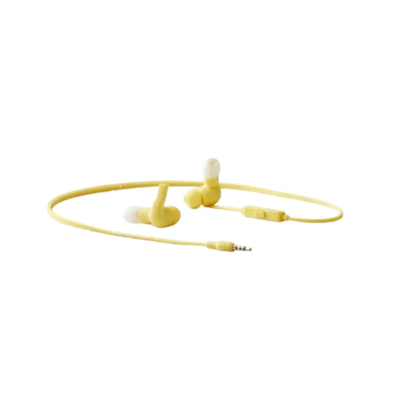 Fone De Ouvido Kapbom Ka-833 Com Fio E Microfone Amarelo