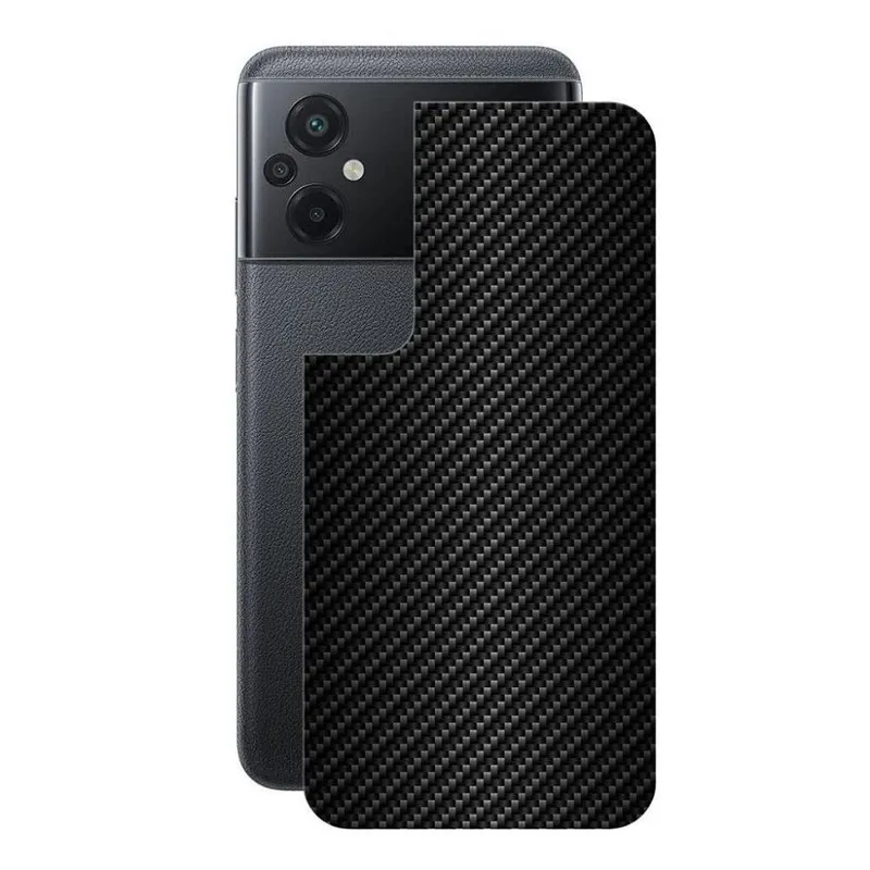 Película Para Xiaomi Poco M5, Traseira De Fibra De Carbono Preta - Gshield